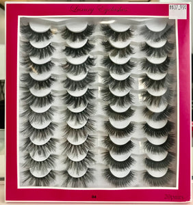 Luxury Eyelashes 04 - 20 Pairs