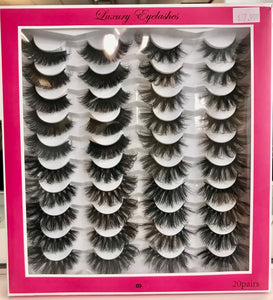 Luxury Eyelashes 03 - 20 Pairs