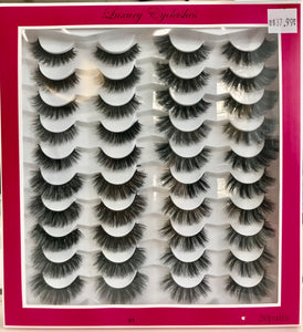 Luxury Eyelashes 01 - 20 Pairs