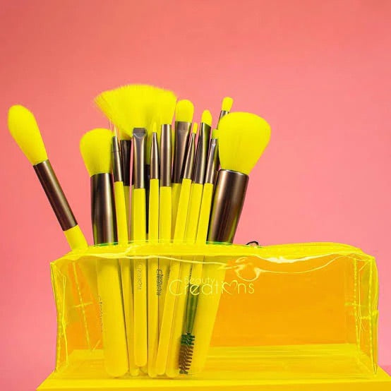 THE NEON YELLOW 24PC BRUSH SET