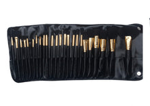 Load image into Gallery viewer, BB&amp;W Cosmetics - 24 Black Brush set with bag