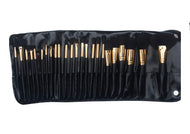 BB&W Cosmetics - 24 Black Brush set with bag