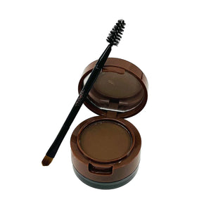 Eyebrow powder and gel dark brown