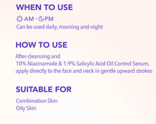 Load image into Gallery viewer, 10% Niacinamide Oil Control Moisturizer